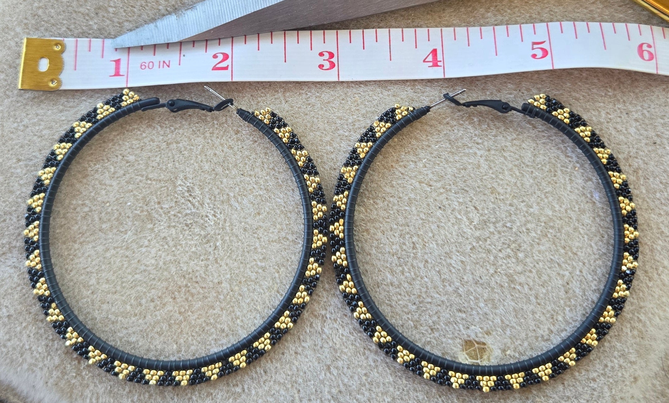 Beaded Hoops XL