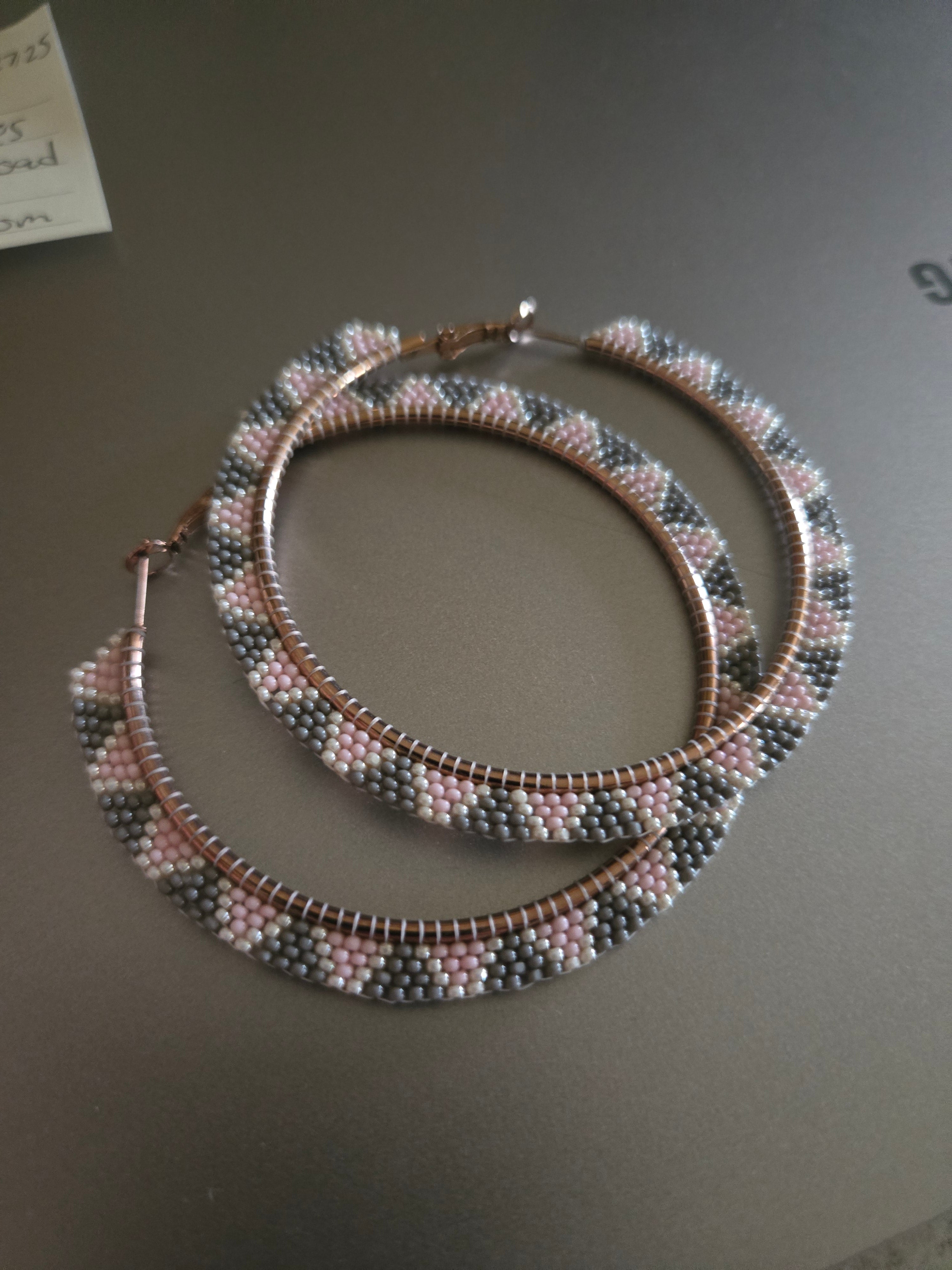 Beaded Hoops 60MM