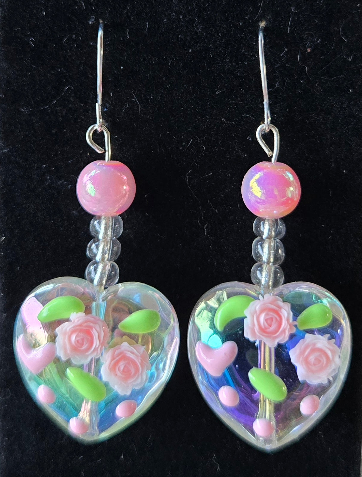 Glass Hearts w/ Roses
