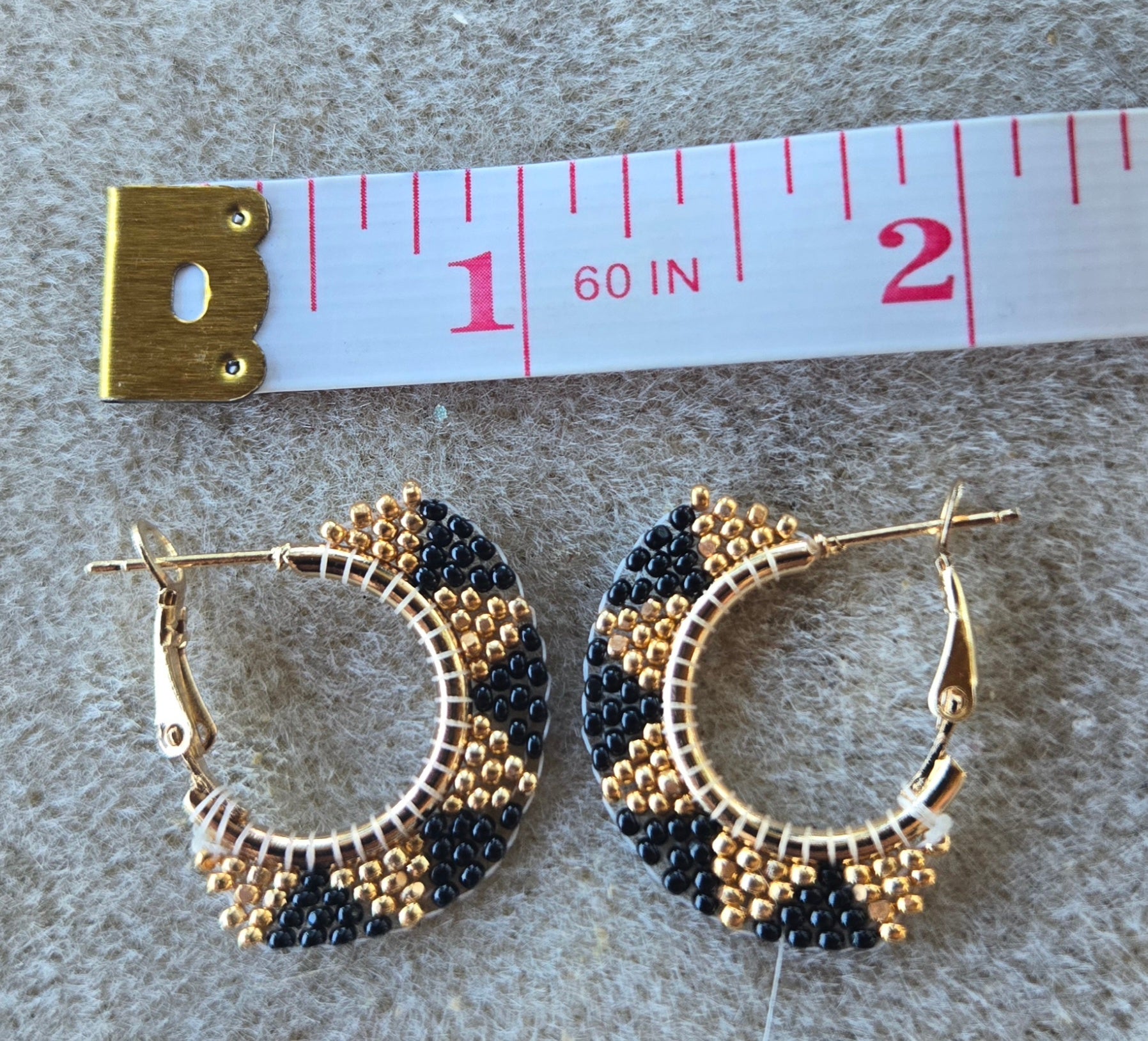 Beaded Hoops Small